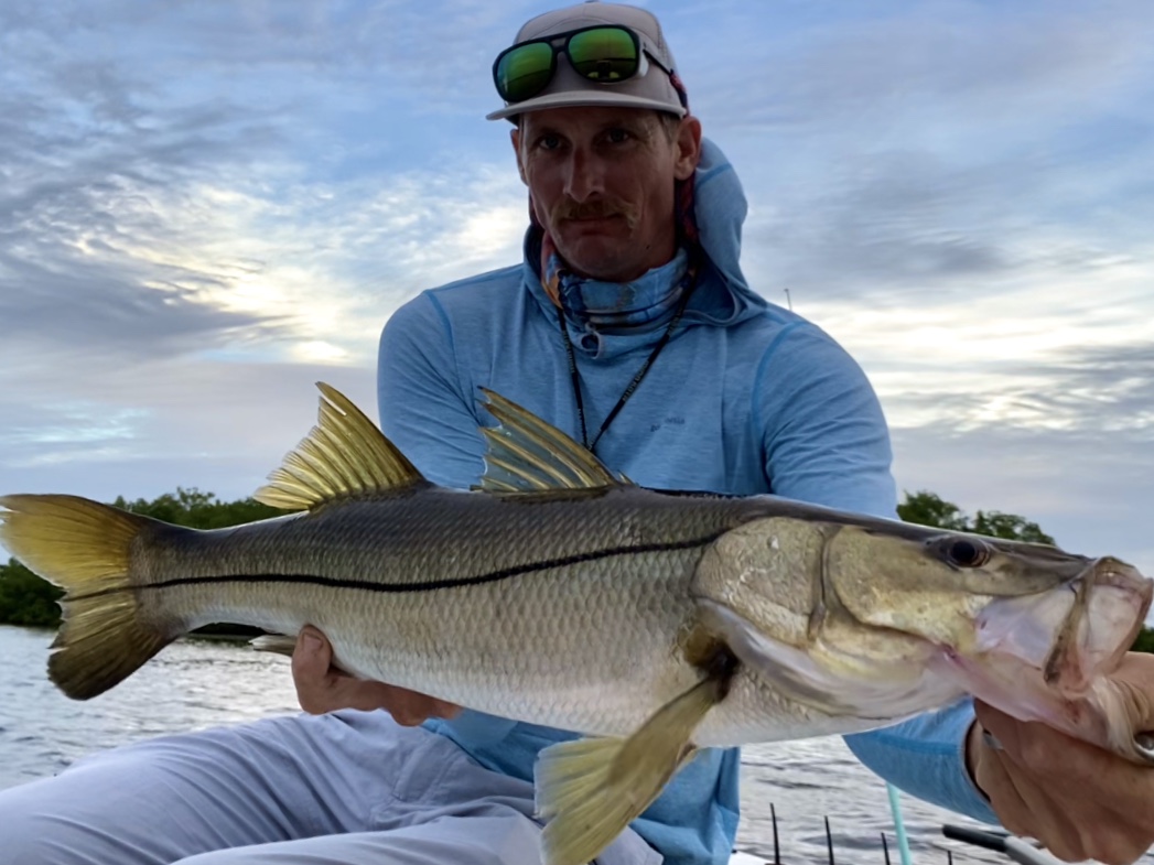 The Author Holds A snook